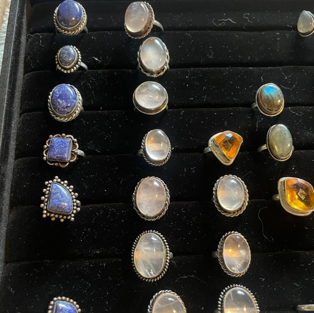 Beautiful Lapis, Moonstone, Amythest and others...